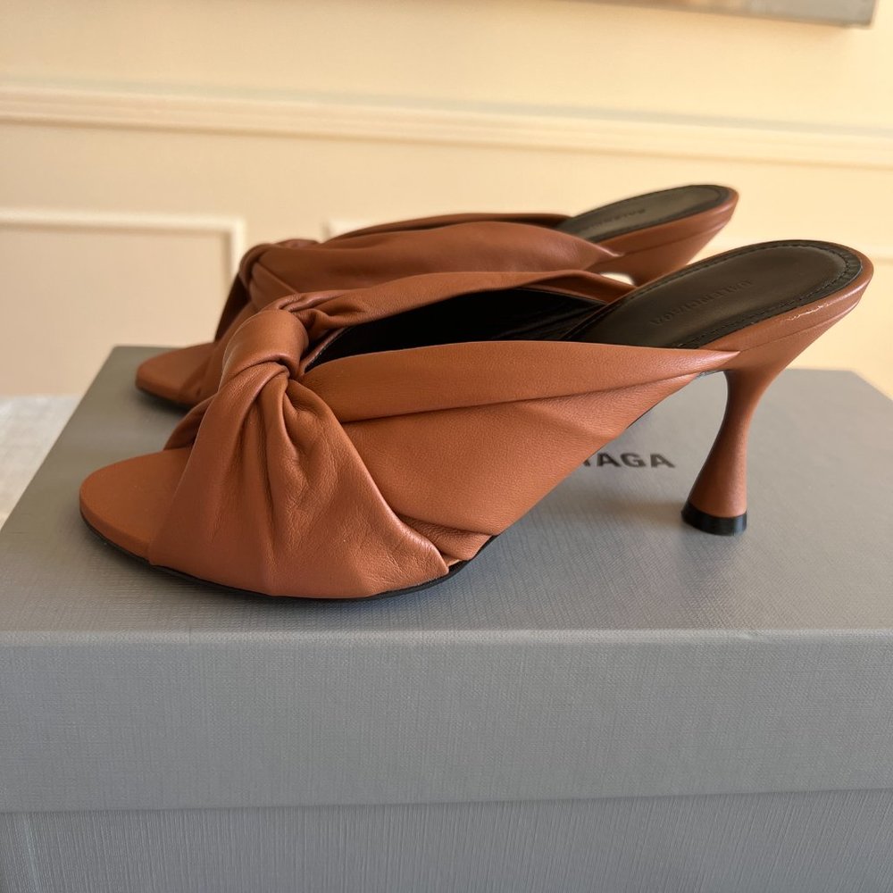 BALENCIAGA DRAPY SANDAL COGNAC SIZE 36 - Picture 2 of 5
